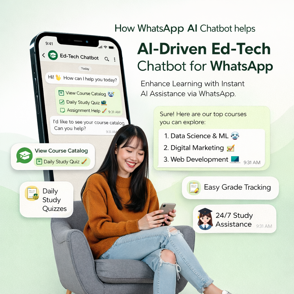 AI-Driven Ed-Tech Chatbot for WhatsApp